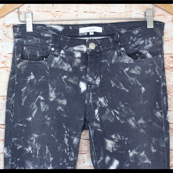 IRO Reighton Skinny Jeans Tie Dye Crystal Pattern - Picture 3 of 10
